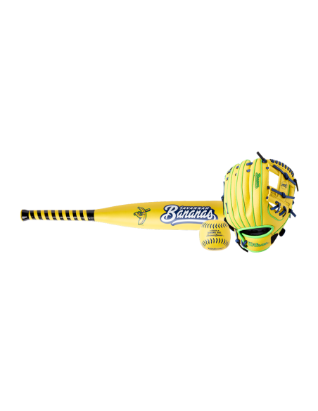 Wilson 2026 Savannah Bananas™ A200® (10" Glove, Ball & Bat Kit) RHT