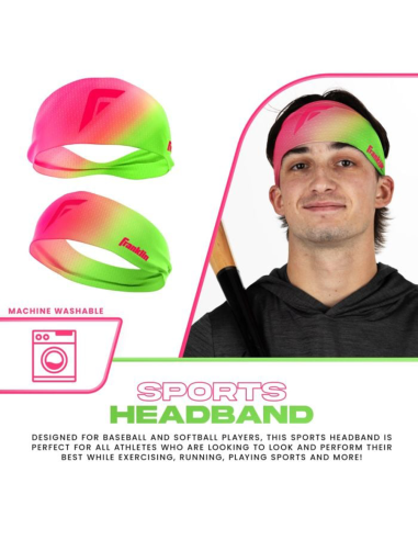 FRANKLIN Široka sportska traka za glavu - Watermelon