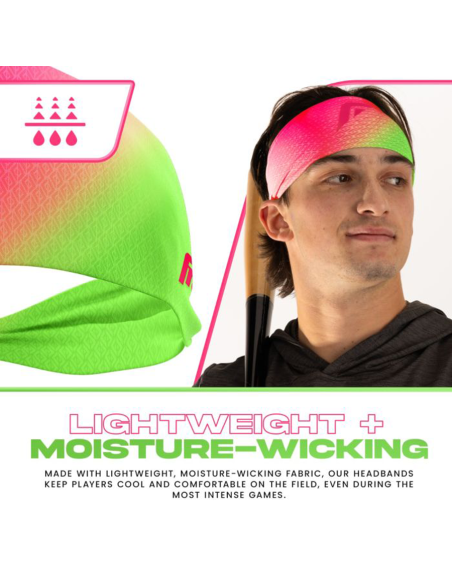 FRANKLIN Široka sportska traka za glavu - Watermelon