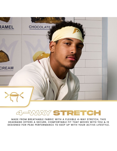 FRANKLIN Performance Cinta ancha para la cabeza - Vanilla Bean