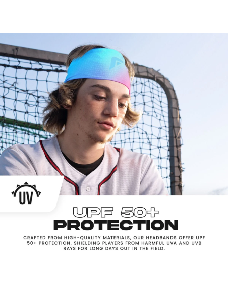 Szeroka opaska na głowę FRANKLIN Performance - Cotton Candy