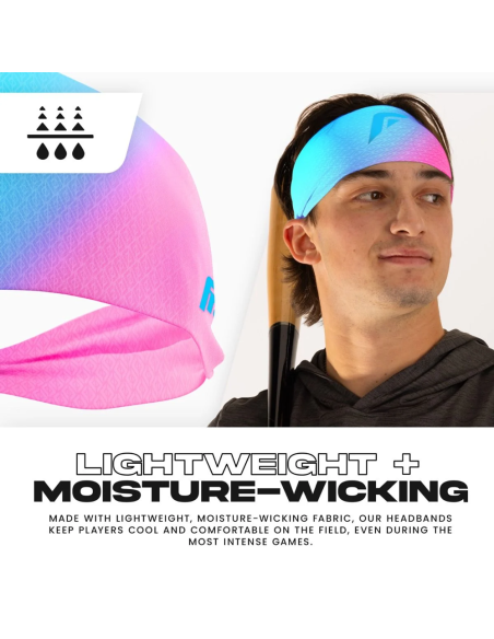 FRANKLIN Široka sportska traka za glavu - Cotton Candy
