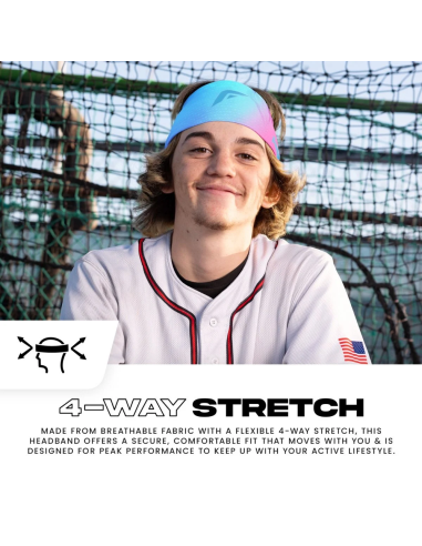 Szeroka opaska na głowę FRANKLIN Performance - Cotton Candy