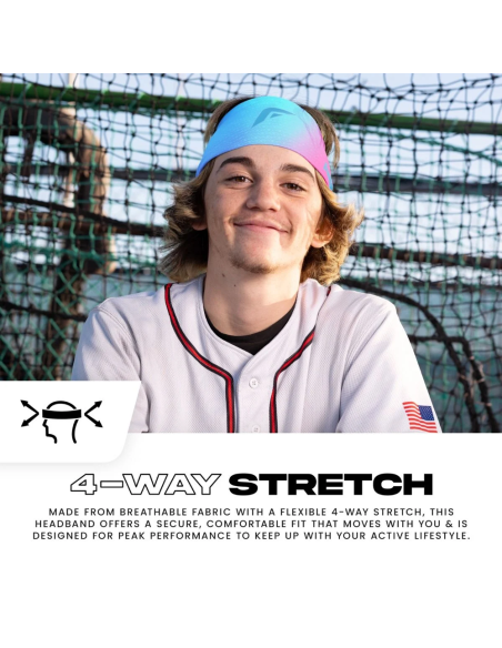 FRANKLIN Široka sportska traka za glavu - Cotton Candy