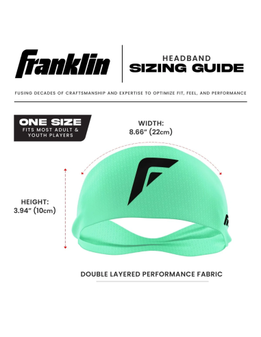 FRANKLIN Performance breites Stirnband - Mint