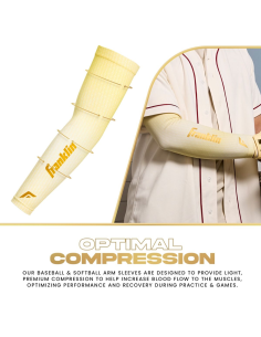 FRANKLIN Compression Arm Sleeve - Vanilla Bean - voksen L/XL 2