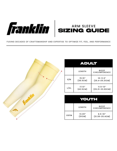 FRANKLIN kompressionsærme - Vanilla Bean - voksen S/M