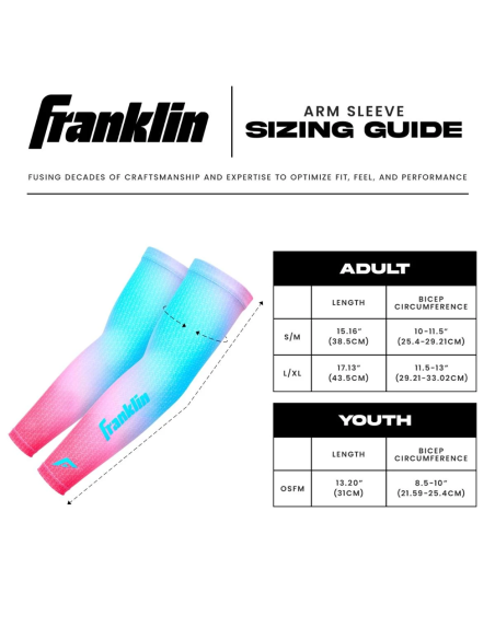FRANKLIN Compression Arm Sleeve - Cotton Candy - Jugend ONE SIZE