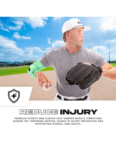 FRANKLIN Compression Arm Sleeve - Mint - youth ONE SIZE