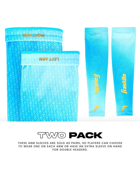 FRANKLIN Kompressionsarmskydd - Carolina Blue - vuxen L/XL