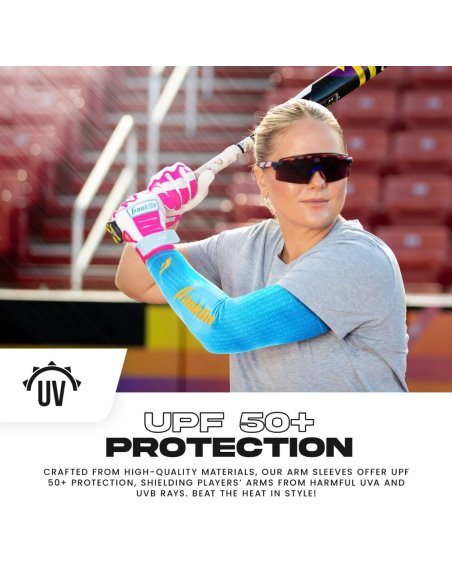 FRANKLIN Compression Arm Sleeve - Carolina Blau - Erwachsene L/XL