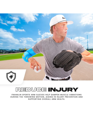 FRANKLIN Compression Arm Sleeve - Carolina Blau - Erwachsene L/XL