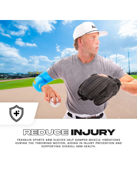 FRANKLIN Compression Arm Sleeve - Carolina Blue - voksen L/XL