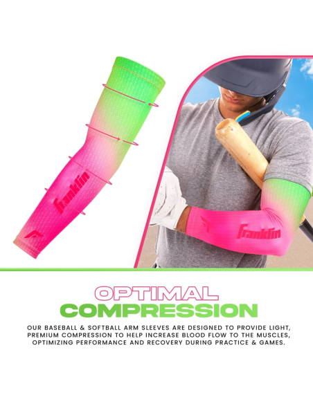 FRANKLIN Compression Arm Sleeve - Wassermelone - Erwachsene L/XL