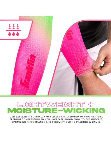 FRANKLIN Compression Arm Sleeve - Watermelon - adult L/XL