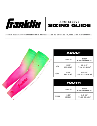 FRANKLIN Manga de compresión para el brazo - Sandía - adulto L/XL