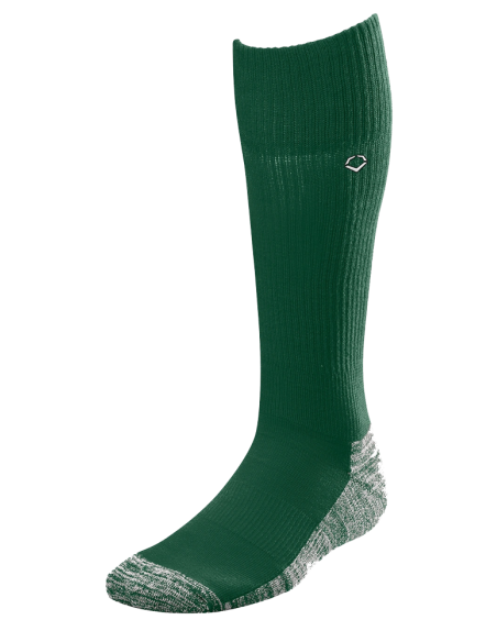 Calcetines de béisbol/softbol EVOSHIELD PERFORMANCE Game Sock Verde oscuro (S)