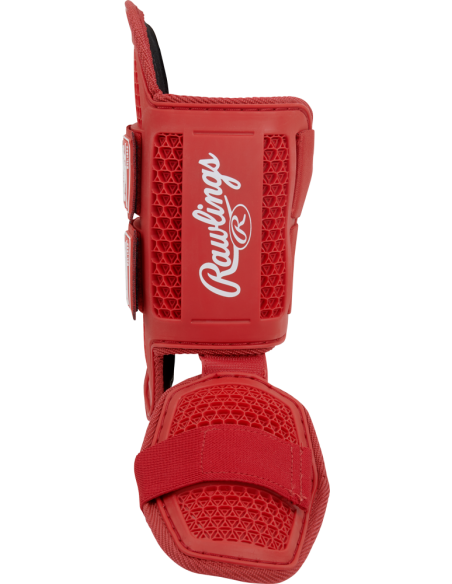 Protector de pierna RAWLINGS Baseball/Fastpitch (pequeño) - escarlata