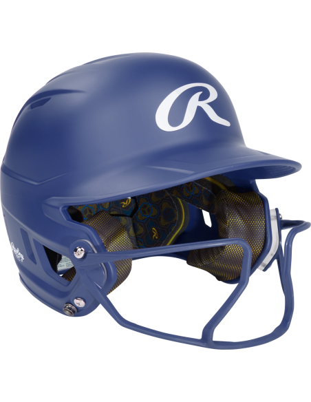 Batting Helmet Rawlings MACH HI-VIZ WITH ATTACHED VIZSBFG (6 3/8" - 7 1/8") JUNIOR) JUNIOR