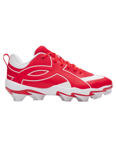 Kopačke za bejzbol Under Armour Leadoff Icon Low RM - crvena/bijela (Za djecu i mlade) 2