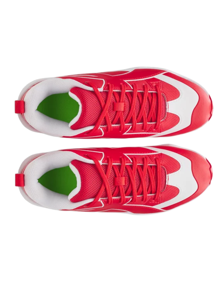 Kopačke za bejzbol Under Armour Leadoff Icon Low RM - crvena/bijela (Za djecu i mlade)