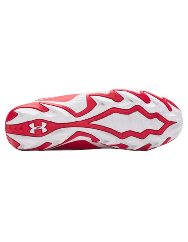 Baseball Cleats Under Armour Leadoff Icon Low RM - red/white (youth)