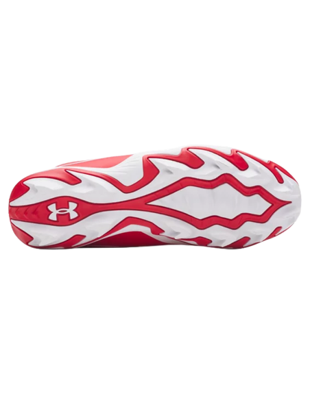 Baseballsko Under Armour Leadoff Icon Low RM - rød/hvid (ungdom)