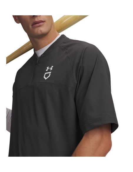 UA Utility Short Sleeve Cage - Jet Gray / White