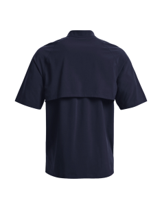 UA Utility Cage cu mânecă scurtă - Midnight Navy / White 2