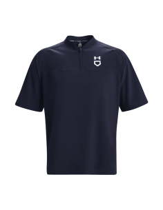 UA Boys´Utility Cage s krátkým rukávem - Midnight Navy / White