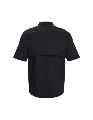 UA Boys´Utility Short Sleeve Cage - černá / bílá