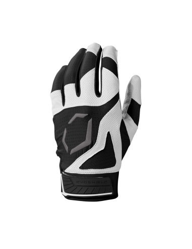 Guantes de bateo de béisbol/softbol EVOSHIELD SRZ-1™ Adulto - Negro (S)