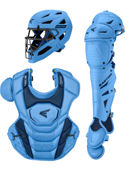 Easton Mav X sada na chytání COLUMBIA BLUE/NAVY (LARGE)