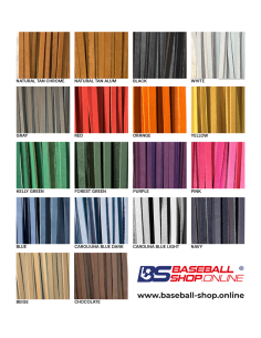 Baseball/Softball-Handschuh-Schnürsenkel Carolina Blau B800 (3/16" x 72") 2