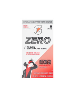Gatorade Zero | Polvo en monodosis | Ponche de frutas (8 sobres)