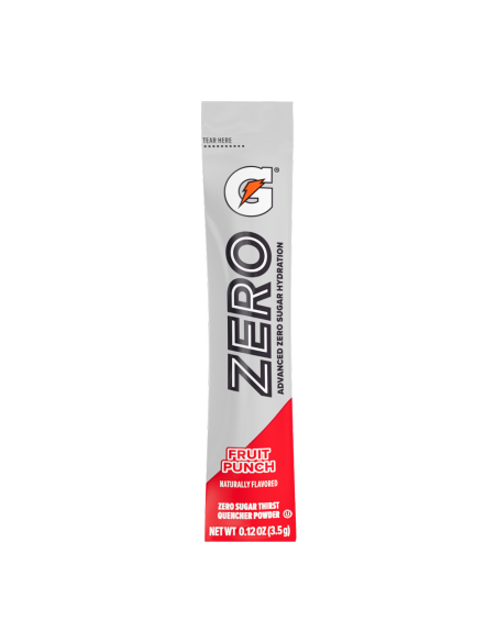 Gatorade Zero | Prah u pojedinačnim porcijama | Fruit Punch (8 vrećica)