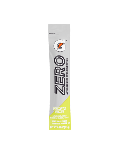 Gatorade Zero | Prah u pojedinačnim porcijama | Lemon Lime (8 vrećica)