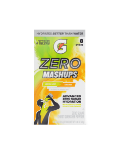 Gatorade Zero | Polvo en sobres individuales | Mezcla de limón, lima y naranja  (8 sobres)
