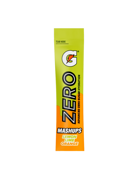 Gatorade Zero | Prah u pojedinačnim porcijama | Mashups Lemon Lime + Orange  (8 vrećica)
