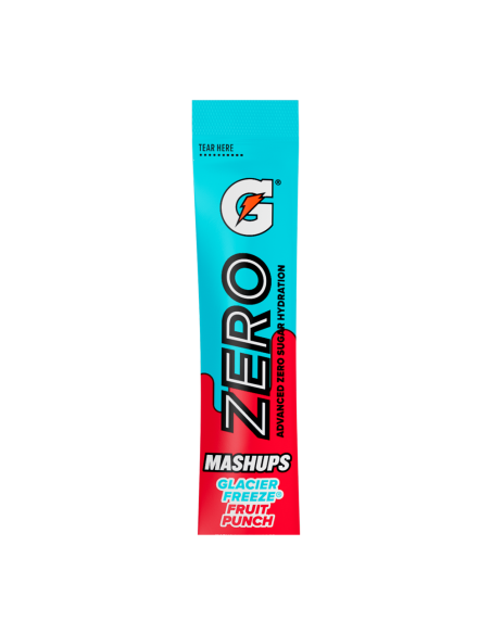 Gatorade Zero | Prah u pojedinačnim porcijama | Mashups Glacier Freeze + Fruit Punch (8 vrećica)