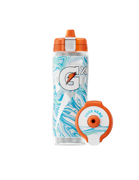 Láhev na vodu Gatorade Gx – čirá | mramorově bílá