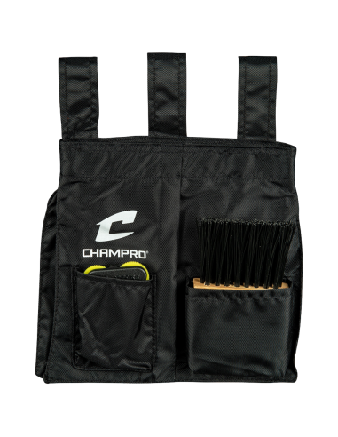 Kit de árbitro CHAMPRO | Saco para bolas, escova e indicador