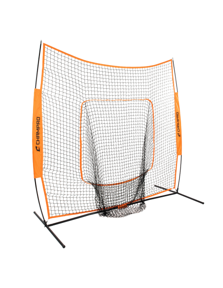 Metatitel: CHAMPRO MVP bärbart strumpskärm 7' x 7' (213 x 213 cm) | Träningsnät