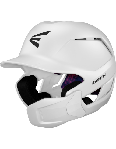 Cască de baseball Easton Z50 cu protecție pentru maxilar, mărime M/L, albă (56–61 cm)