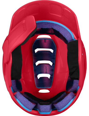 Capacete de batedor Easton Z50 com protetor de mandíbula, tamanho M/L, vermelho (56–61 cm)