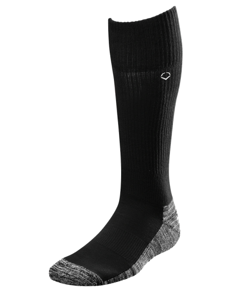 Calcetines de béisbol/softbol EVOSHIELD PERFORMANCE Game Sock Negro (XL)