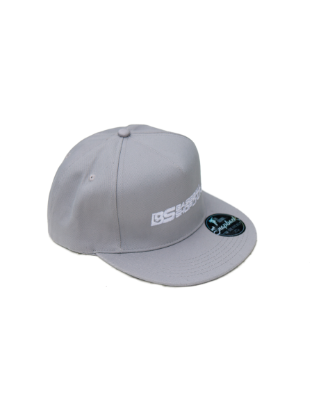 Baseball cap with straight visor, color old silver (grey)