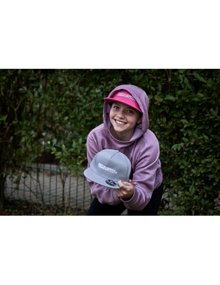 Bejzbol kapa s ravnim obručem, boja starog srebra (siva)