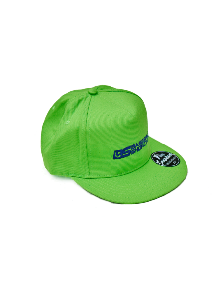 Gorra de béisbol con visera recta, color verde manzana