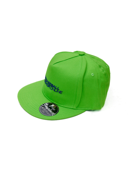 Baseballová čepice s rovným kšiltem, barva apple green (zelená)